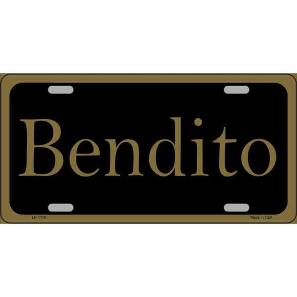 Bendito Novelty Wholesale Metal License Plate