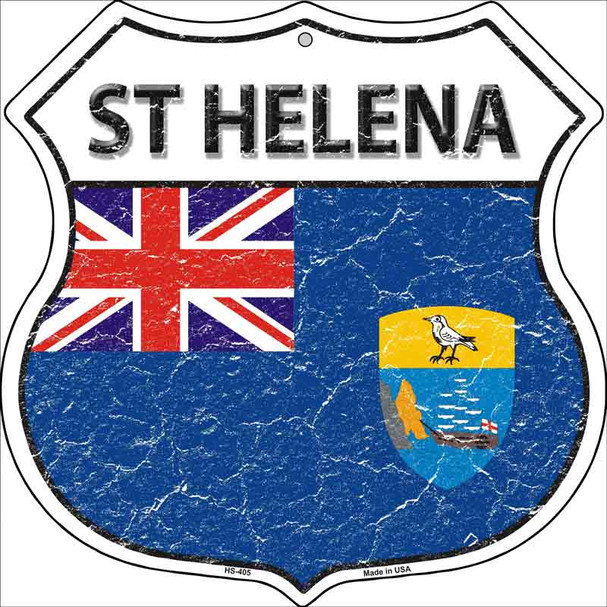 St Helena Country Flag Highway Shield Wholesale Metal Sign