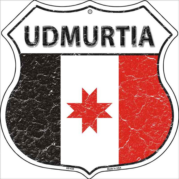 Udmurtia Country Flag Highway Shield Wholesale Metal Sign