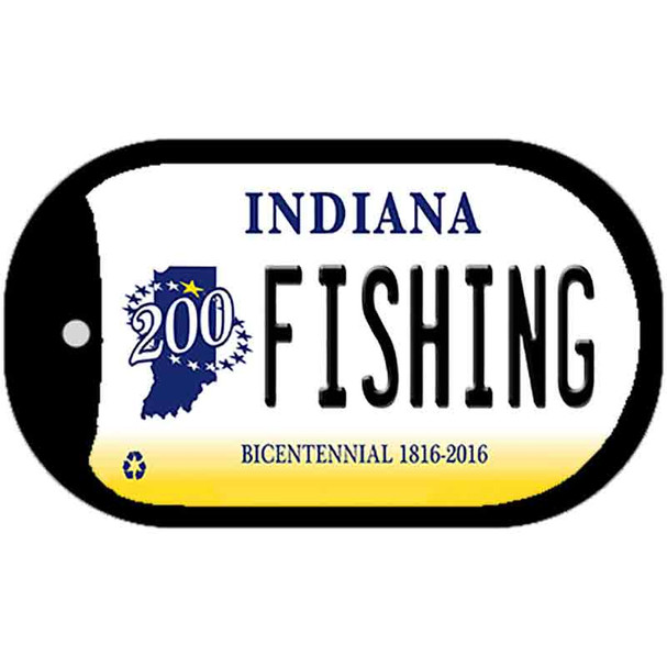 Indiana Fishing Wholesale Novelty Metal Dog Tag Necklace