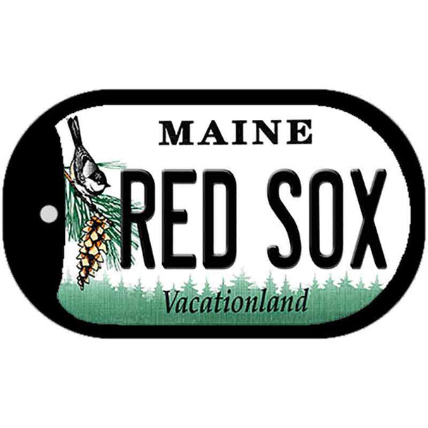 Maine Red Sox Wholesale Novelty Metal Dog Tag Necklace