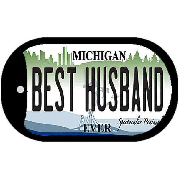 Michigan Best Husband Wholesale Novelty Metal Dog Tag Necklace