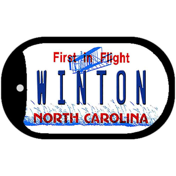 North Carolina Winton Wholesale Novelty Metal Dog Tag Necklace