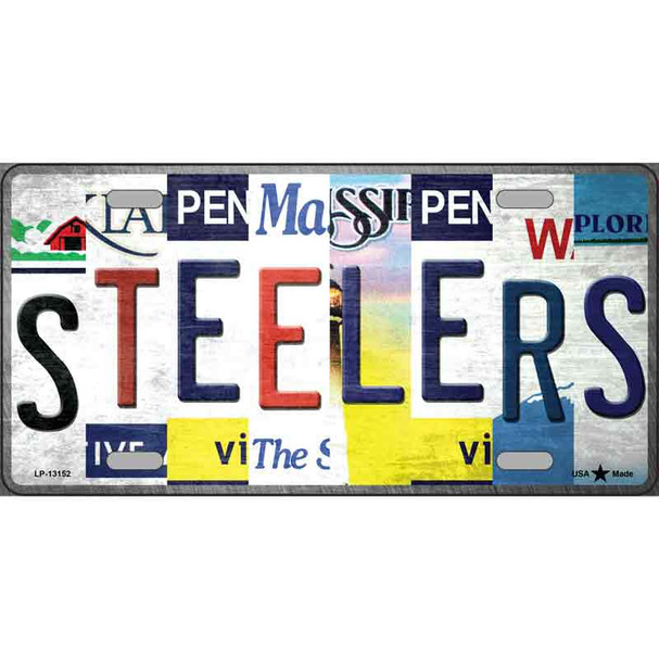 Steelers Strip Art Wholesale Novelty Metal License Plate Tag