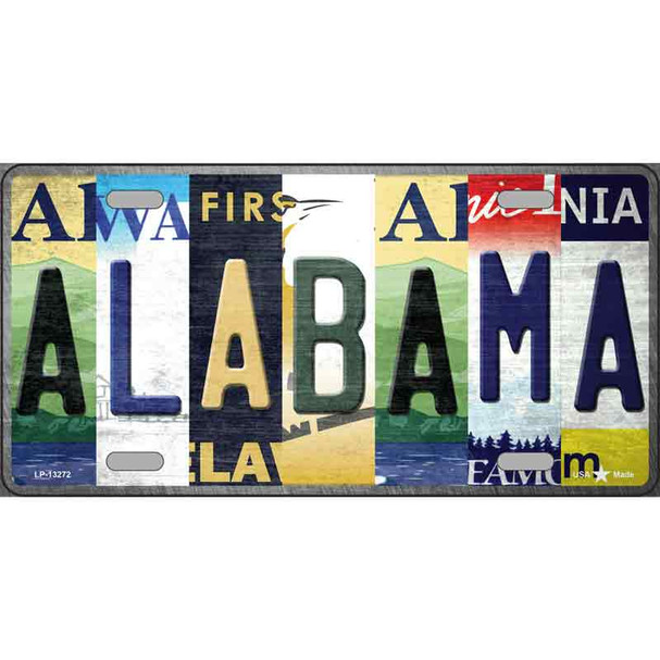 Alabama Strip Art Wholesale Novelty Metal License Plate Tag