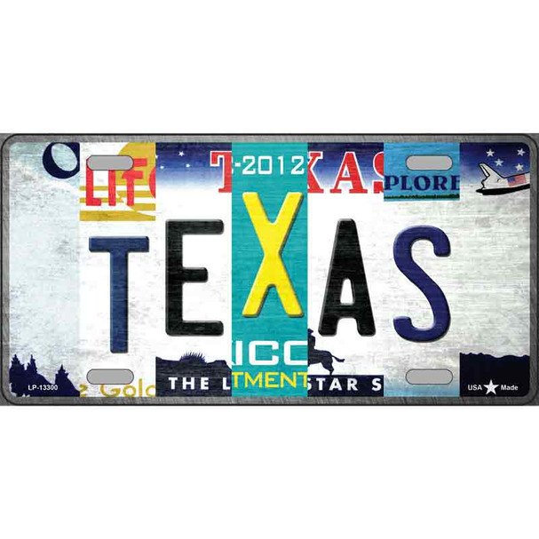 Texas Strip Art Wholesale Novelty Metal License Plate Tag