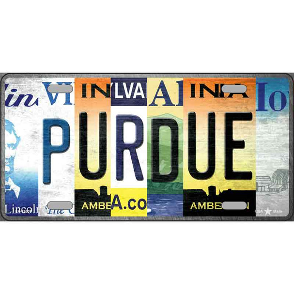 Purdue Strip Art Wholesale Novelty Metal License Plate Tag