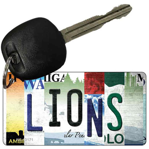 Lions Strip Art Wholesale Novelty Metal Key Chain