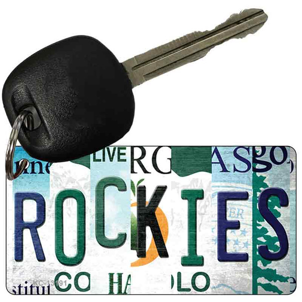 Rockies Strip Art Wholesale Novelty Metal Key Chain