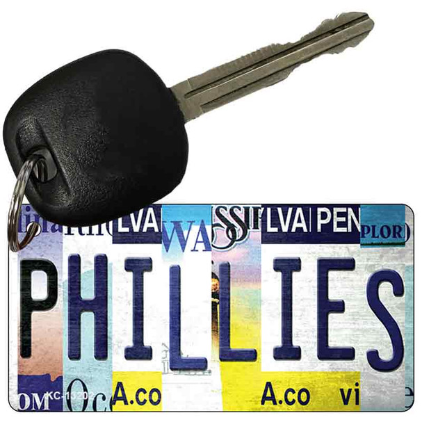 Phillies Strip Art Wholesale Novelty Metal Key Chain