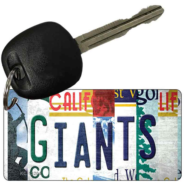 Giants Strip Art Wholesale Novelty Metal Key Chain KC-13204
