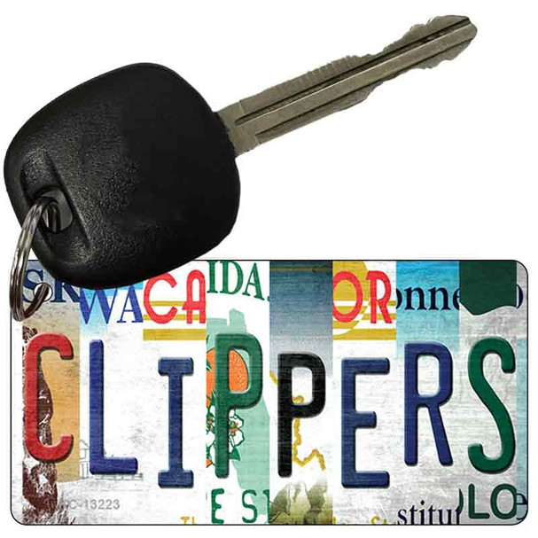 Clippers Strip Art Wholesale Novelty Metal Key Chain