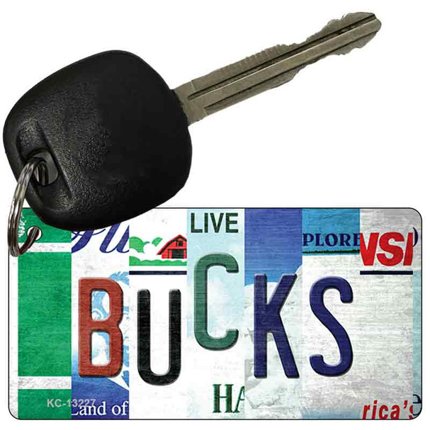 Bucks Strip Art Wholesale Novelty Metal Key Chain