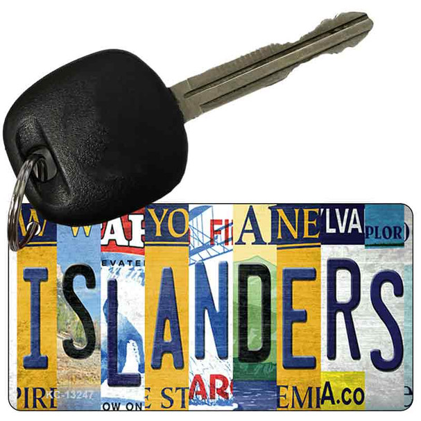 Islanders Strip Art Wholesale Novelty Metal Key Chain