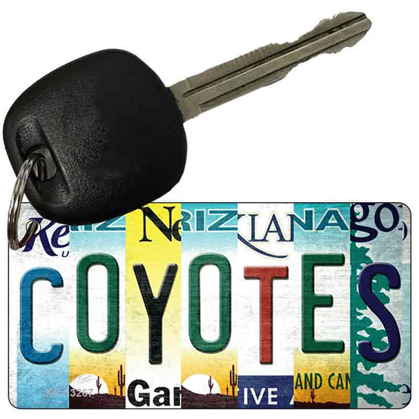 Coyotes Strip Art Wholesale Novelty Metal Key Chain