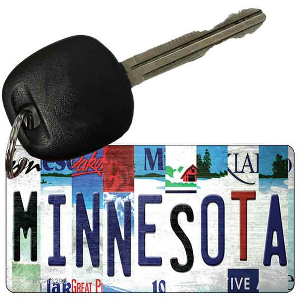 Minnesota Strip Art Wholesale Novelty Metal Key Chain