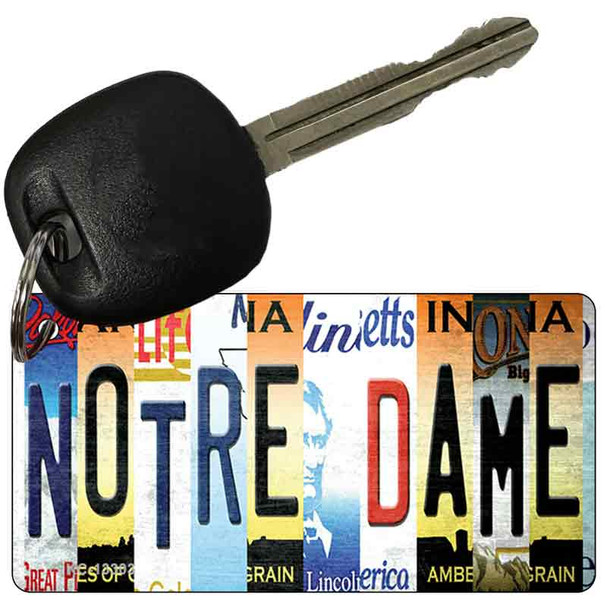 Notre Dame Strip Art Wholesale Novelty Metal Key Chain