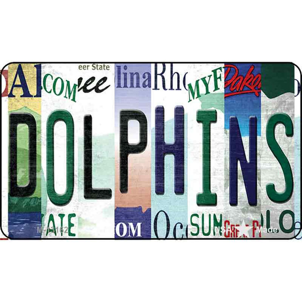 Dolphins Strip Art Wholesale Novelty Metal Magnet M-13162