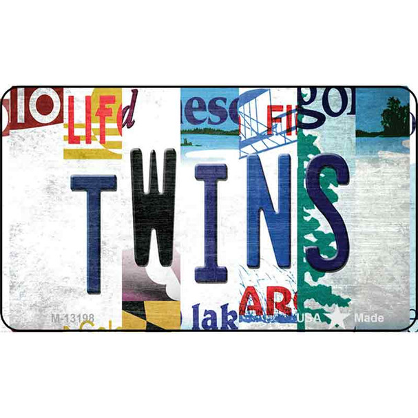 Twins Strip Art Wholesale Novelty Metal Magnet M-13198