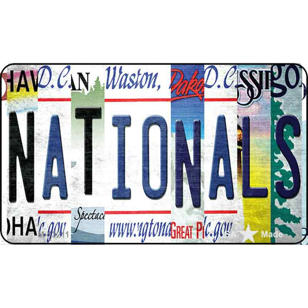 Nationals Strip Art Wholesale Novelty Metal Magnet M-13211
