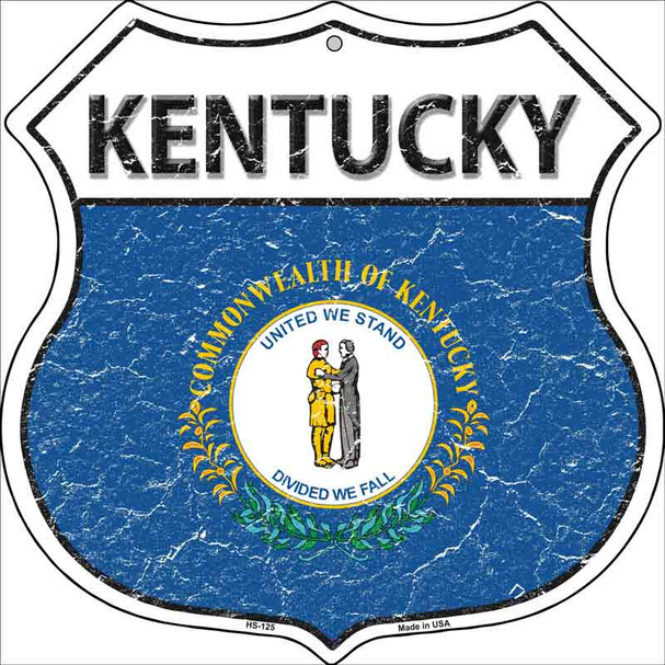 Kentucky State Flag Highway Shield Wholesale Metal Sign