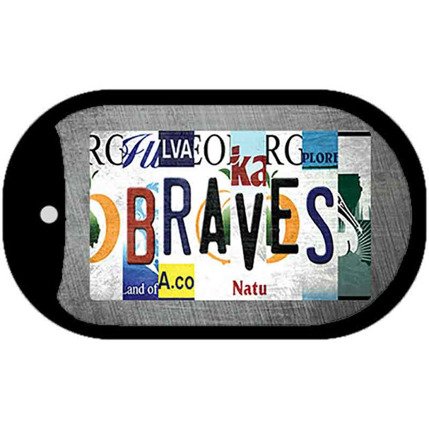 Braves Strip Art Wholesale Novelty Metal Dog Tag Necklace