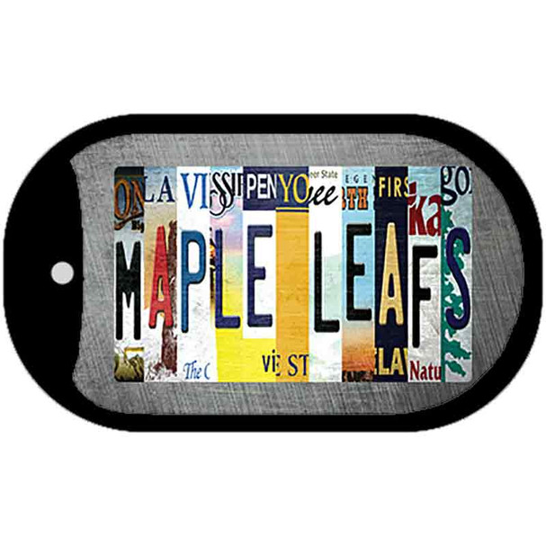 Maple Leafs Strip Art Wholesale Novelty Metal Dog Tag Necklace