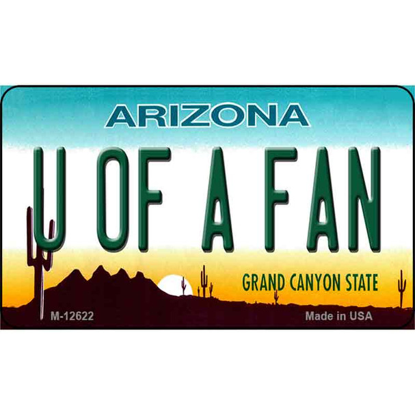 Univ of Arizona Fan Wholesale Novelty Metal Magnet M-12622
