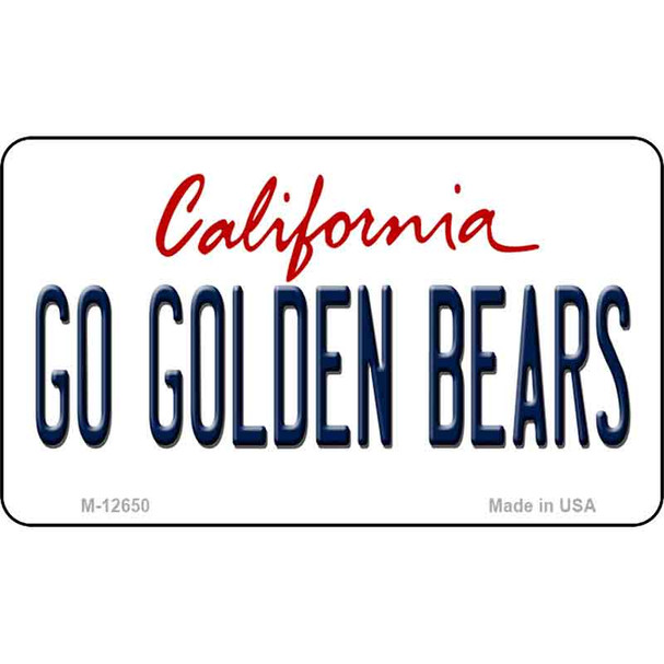 Go Golden Bears Wholesale Novelty Metal Magnet M-12650