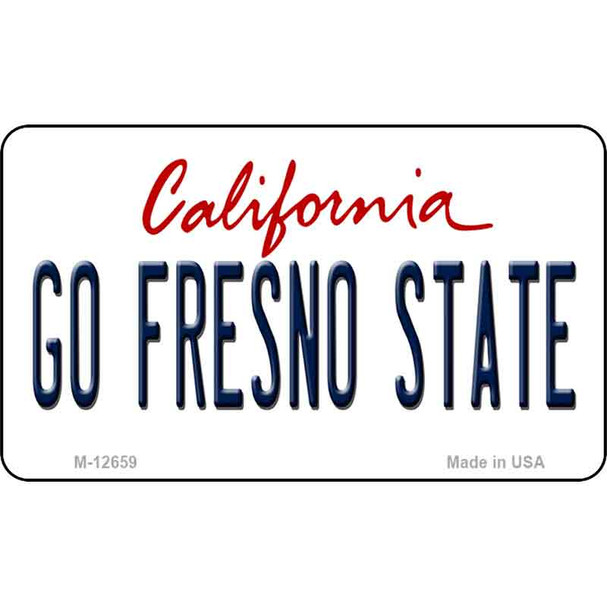 Go Fresno State Wholesale Novelty Metal Magnet M-12659