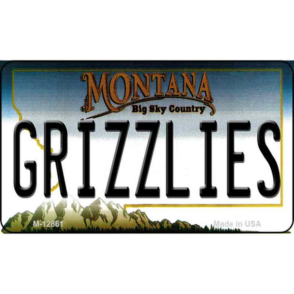 Grizzlies Wholesale Novelty Metal Magnet M-12861