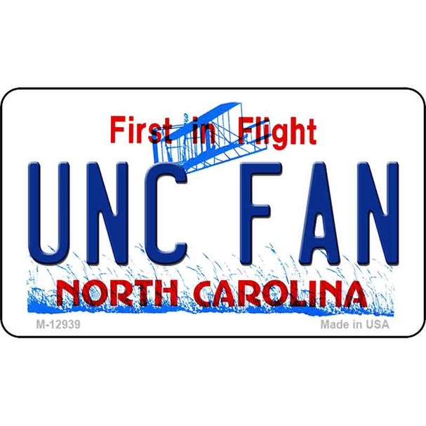 Univ North Carolina Fan Wholesale Novelty Metal Magnet M-12939