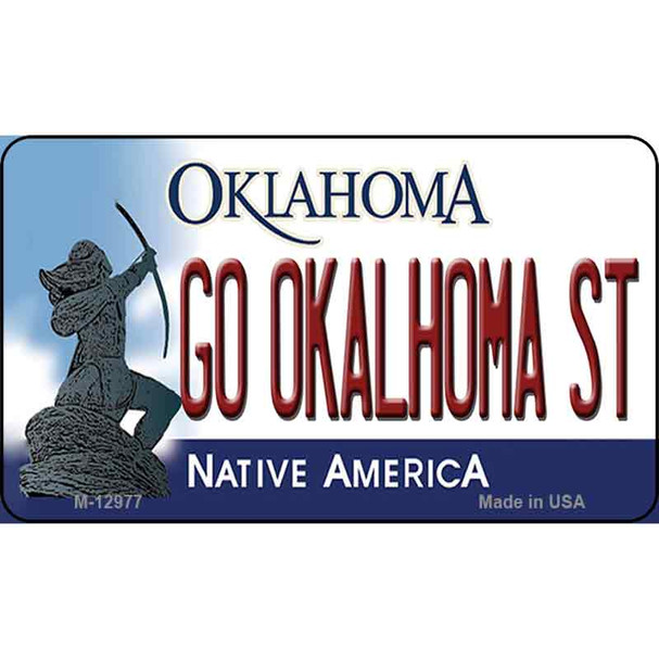 Go Oklahoma State Wholesale Novelty Metal Magnet M-12977
