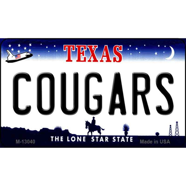 Cougars Wholesale Novelty Metal Magnet M-13040