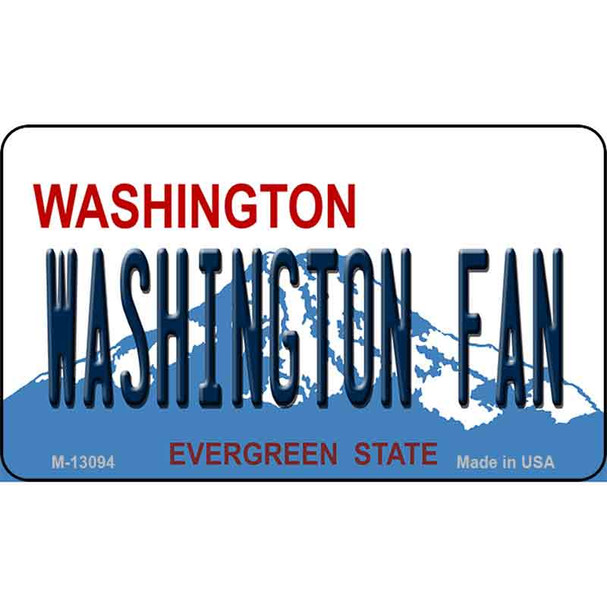 Washington Fan Wholesale Novelty Metal Magnet M-13094