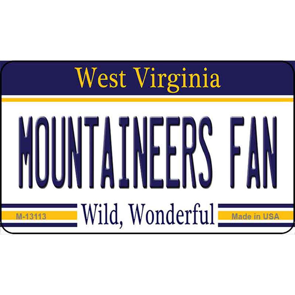 Mountaineers Fan Wholesale Novelty Metal Magnet M-13113