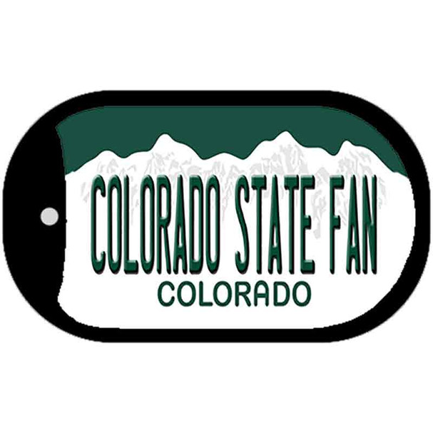 Colorado State Fan Wholesale Novelty Metal Dog Tag Necklace
