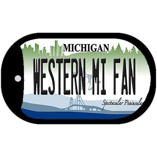 Western Michigan Fan Wholesale Novelty Metal Dog Tag Necklace