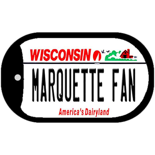 Marquette Fan Wholesale Novelty Metal Dog Tag Necklace