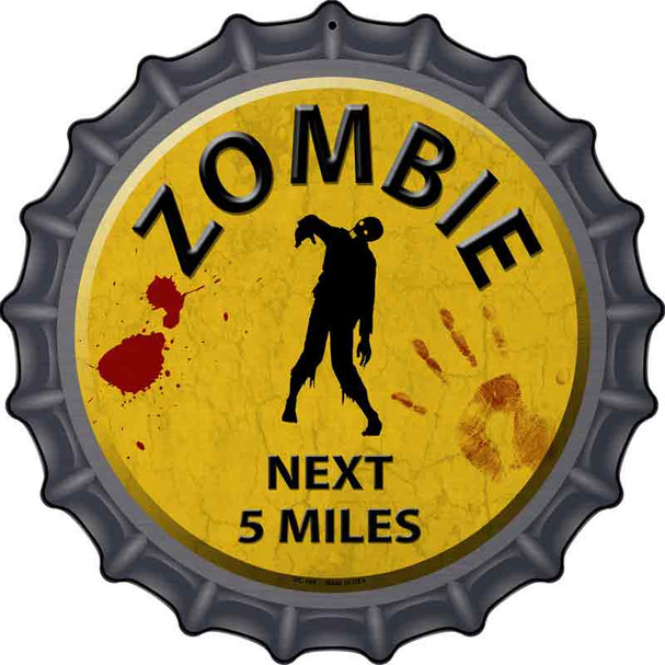Zombie Next 5 Miles Wholesale Novelty Metal Bottle Cap Sign