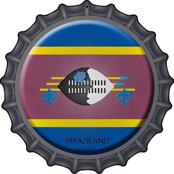 Swaziland Country Wholesale Novelty Metal Bottle Cap Sign