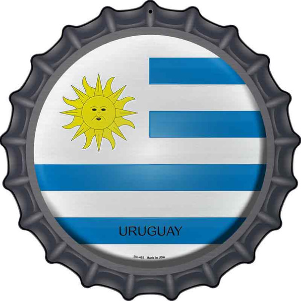 Uruguay Country Wholesale Novelty Metal Bottle Cap Sign