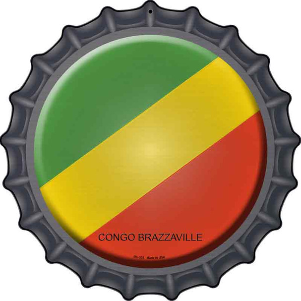 Congo Brazzaville Country Wholesale Novelty Metal Bottle Cap Sign