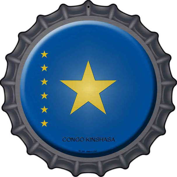 Congo Kinshasa Country Wholesale Novelty Metal Bottle Cap Sign
