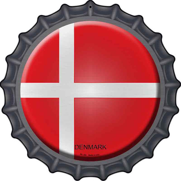 Denmark Country Wholesale Novelty Metal Bottle Cap Sign