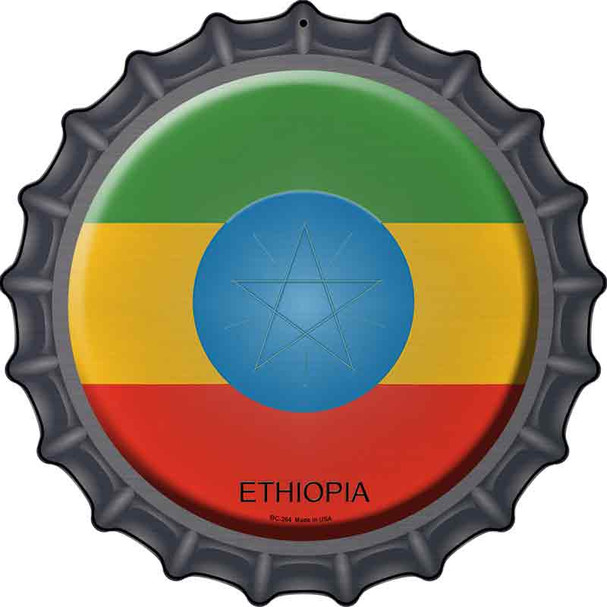 Ethiopia Country Wholesale Novelty Metal Bottle Cap Sign