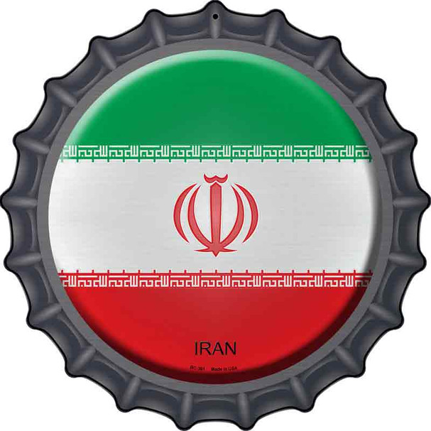 Iran Country Wholesale Novelty Metal Bottle Cap Sign