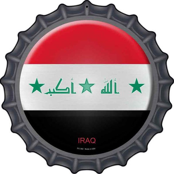 Iraq Country Wholesale Novelty Metal Bottle Cap Sign