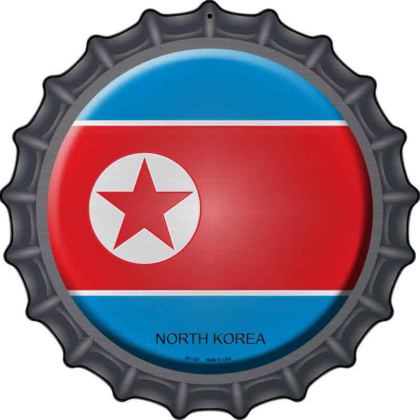 North Korea Country Wholesale Novelty Metal Bottle Cap Sign