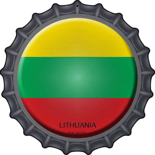 Lithuania Country Wholesale Novelty Metal Bottle Cap Sign